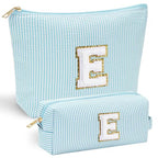 Initial Makeup Bag for Women (Light Green / E)