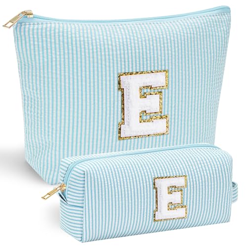 Initial Makeup Bag for Women (Light Green / E)