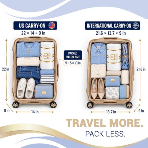 Travel Memory Foam Pillow (Travel 18 x 12 x 5")