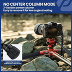 64" Video Camera Tripod with Fluid Head for Smooth Panning (X-Aircross 3 Lite Video Orange)