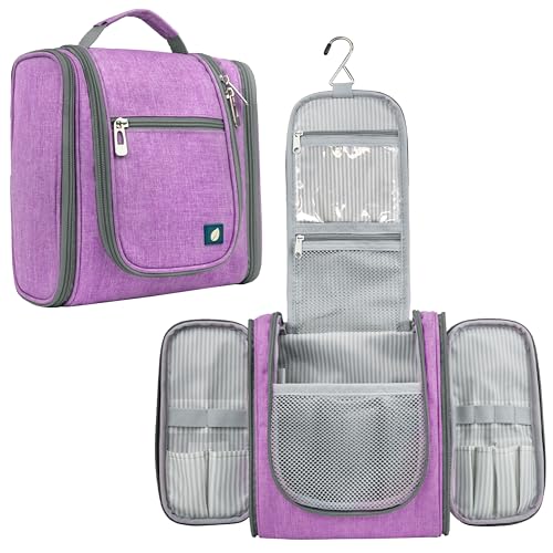 Toiletry Bag Travel Bag for Women Men (Standard (9x4x9) / Purple)