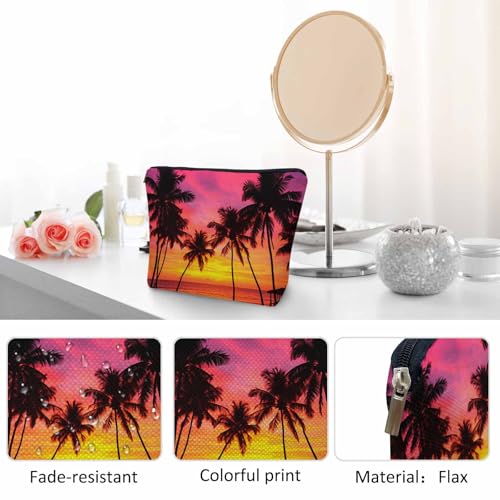 Tropical Beach Makeup Bags Makeup Organizer (9 x 7.1 inch / Tropical Beach)