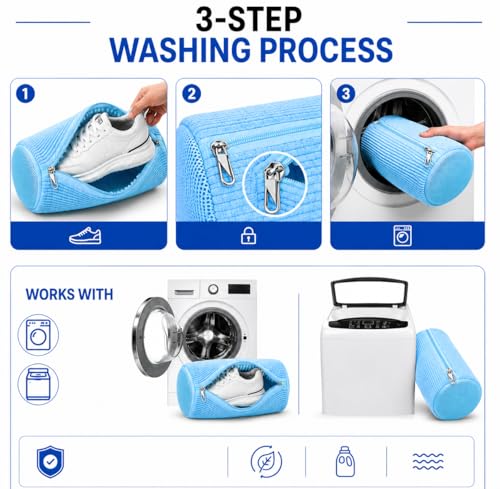 Shoe Washing Machine Bags (Blue)