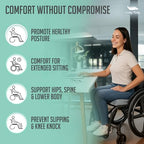 Premium Foldable Wheelchair Cushion (Grey / Wheelchair)