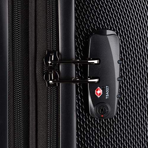 7272 Energie Expandable Hardside Luggage with Spinner Wheels and TSA Lock (Checked-Large 27-Inch / Black)