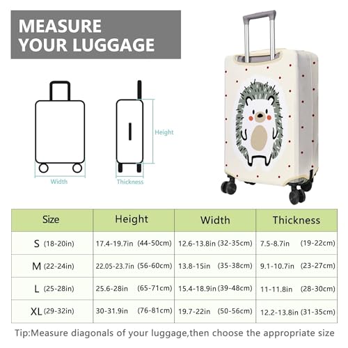 Travel Luggage Cover Suitcase Protector Fits 18 (Travel-19 / M(22-24in))