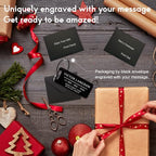 Personalized Luggage Tags for Suitcases (Grace Rectangle-dark)