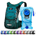 Insulated Hydration Backpack Pack with 3L BPA Free Leak Proof Water Bladder (Matte Emerald)