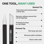4pc Travel Manicure Kit (4-Pc: Combo Scissors, Travel File, Cuticle Stick / Yellow Suede Roll)