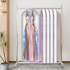 Dress Bags for Gowns Clear Wedding Dress Garment Bag 72 in (72"-2pcs)
