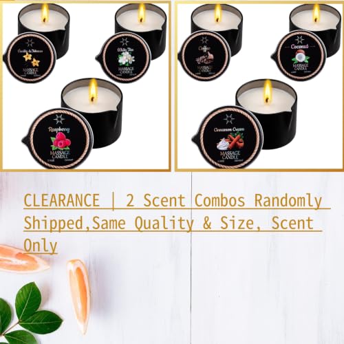 3 Pack Low Temperature Massage Oil Candle Set