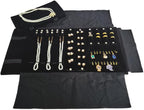 Velvet Travel Jewelry Case Roll Bag Organizer - Image 3