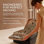 Baseline Compact Checked 24 Inch Softside Luggage (Navy / 24" Checked)