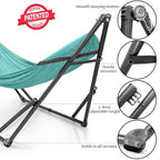 Universal Double Hammock with Stand Included Foldable (1. Sky)