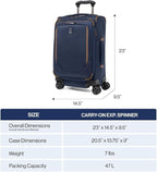 Travelpro Crew Classic Lightweight Softside Expandable Carry on Luggage - Image 6
