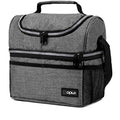 Insulated Lunch Bag for Men Women (Heather Gray)