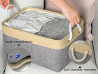 Storage Basket (Gold&Grey / Large - 15.7Lx11.8Wx8.3H)