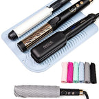 Large Heat Resistant Silicone Mat for Curling Iron (Blue)