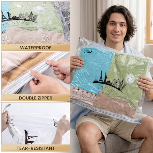 Vacuum Storage Bags with Rechargeable Pump (16 Travel)