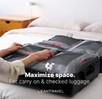 Premium Compression Packing Cubes for Travel (Grey / Large)