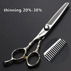 6 Inch Professional Hairdresser Scissors Left Handed Hairdresser Scissors Set (6-inch 3pc-b)