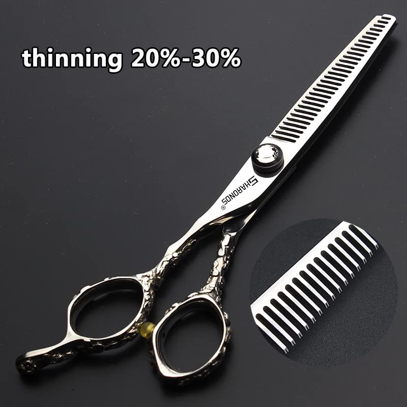 6 Inch Professional Hairdresser Scissors Left Handed Hairdresser Scissors Set (6-inch 3pc-b)