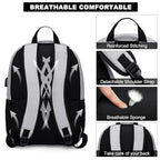 High School & College Backpack for Students (Dh56-gray / 17.3 Inch)