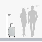 20 Inch Carry on Luggage, Airline Approved 22x14x9 Hard Shell Carry on Suitcase - Image 5