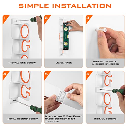 Horizontal Fishing Rod Holder (V6-1 Pack-White)