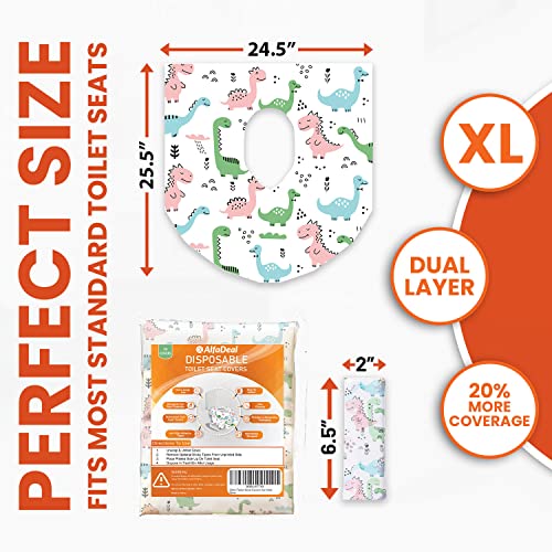20 Pack Disposable Toilet Seat Covers (Dinosaurs)