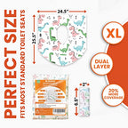 20 Pack Disposable Toilet Seat Covers (Dinosaurs)