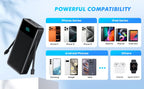 Portable Charger Power Bank for iPhone with Built (Black)