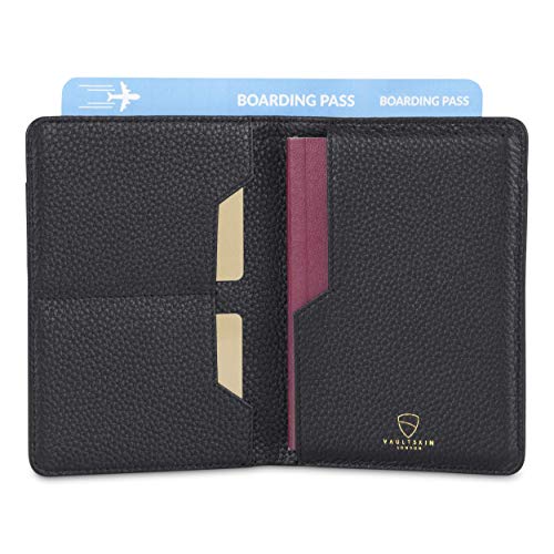 KENSINGTON Passport Holder for Travel (One Size / Matt Black)