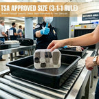20 Pack Travel Bottles Set for Toiletries TSA Approved (black & white)