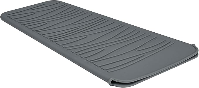 Silicone Heat Resistant Mat for Hair Iron, 11 x 5 inch, Grey, 1 Pack