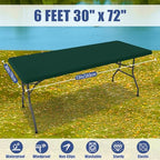 2 Pack Rectangle Spandex Fitted Table Cloth (Hunter Green / 72" x 30" (Rectangular))