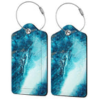 Abstract Ocean Texture Luggage Tags for Suitcases (Abstract Ocean Texture)