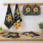 Vintage Sunflower Kitchen Decor Set (Vintage Sunflower)