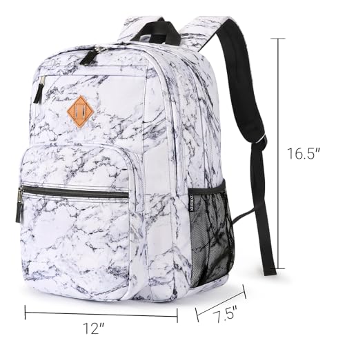 26L Backpack for College (Marble / 16.5 Inch)