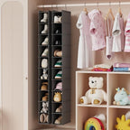 10 Shelf Hanging Shoe Shelf Organizer (Grey / 1-Pack)