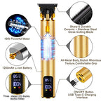 for Mens Cordless 𝐇𝐚𝐢𝐫 𝐓𝐫𝐢𝐦𝐦𝐞𝐫 T (Gold)