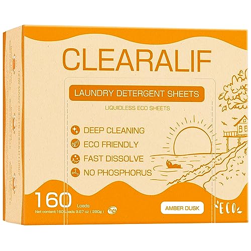 Laundry Detergent Sheets Up to 160 Loads (1 pack (80 count))
