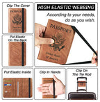Passport Holder for Travel (116#Brown)