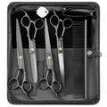 Professional Dog Grooming Scissors Set (Black)