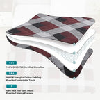 Weighted Blanket (17-red and Black Checkered Pattern / 60" x 80" | 15lbs)
