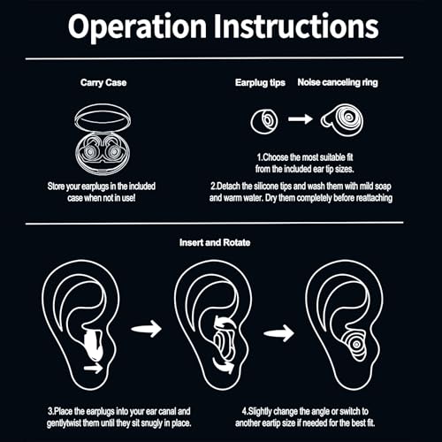 Ear Plugs for Sleeping Earplugs for Concerts Noise Cancelling Reusable Soft Silicone Noise Reduction Earbuds for Travel (Yellow)