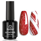 Beetles Red Gel Nail Polish (C - Flakie Red | Ruby Crown)