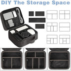 Cord Organizer Bag with Adjustable Divider (Grey / Medium)