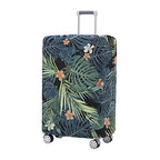 Travelkin Luggage Covers For Suitcase Tsa Approved Suitcase Cover Protector (Leaves-Green / XL)