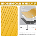 29 Inch Checked Luggage with Expansion and Side Opening (Yellow / 29 Inch)